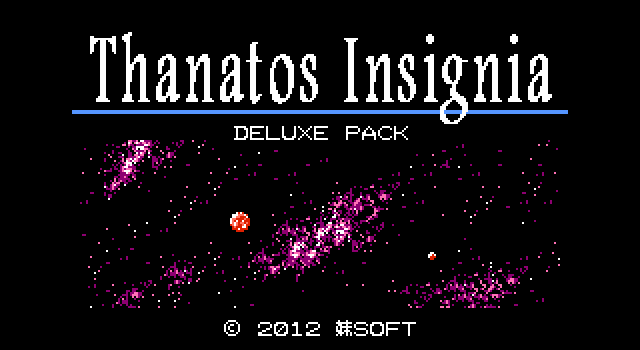 Title screen of 'Thanatos Insignia Deluxe Pack'.