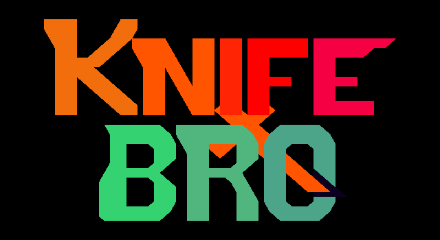 Title screen of 'Knife Bro'.
