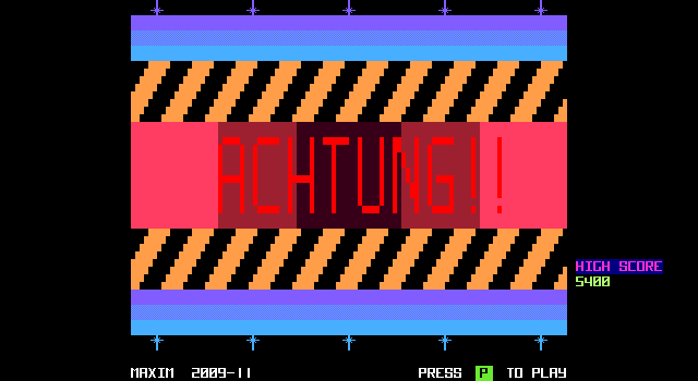 Title screen of 'Achtung!!'.