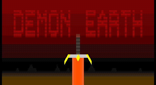 Title screen of 'Demon Earth'.